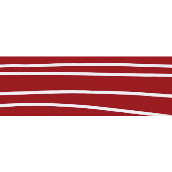 Edgeband - Silver lines on a red gloss