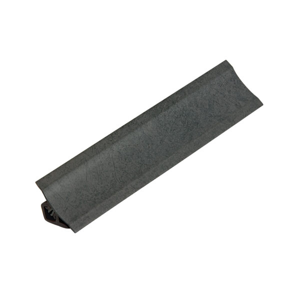 PVC backsplash matt Graphite - 3 m, concave