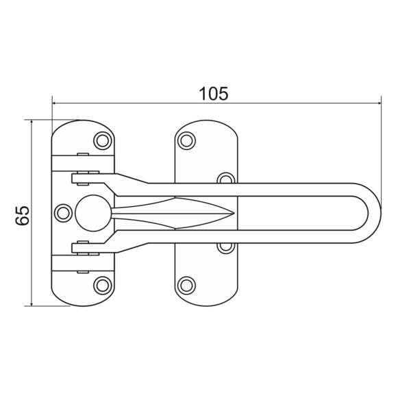 Stop door - solid chain - Afbeelding 2