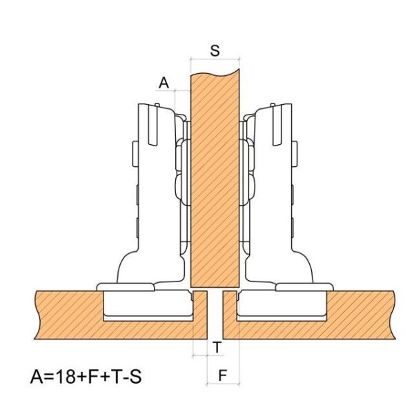 Halfvoorliggend SAMET IMPRO 3D 110° met soepele terugtrekking en clips - Afbeelding 6